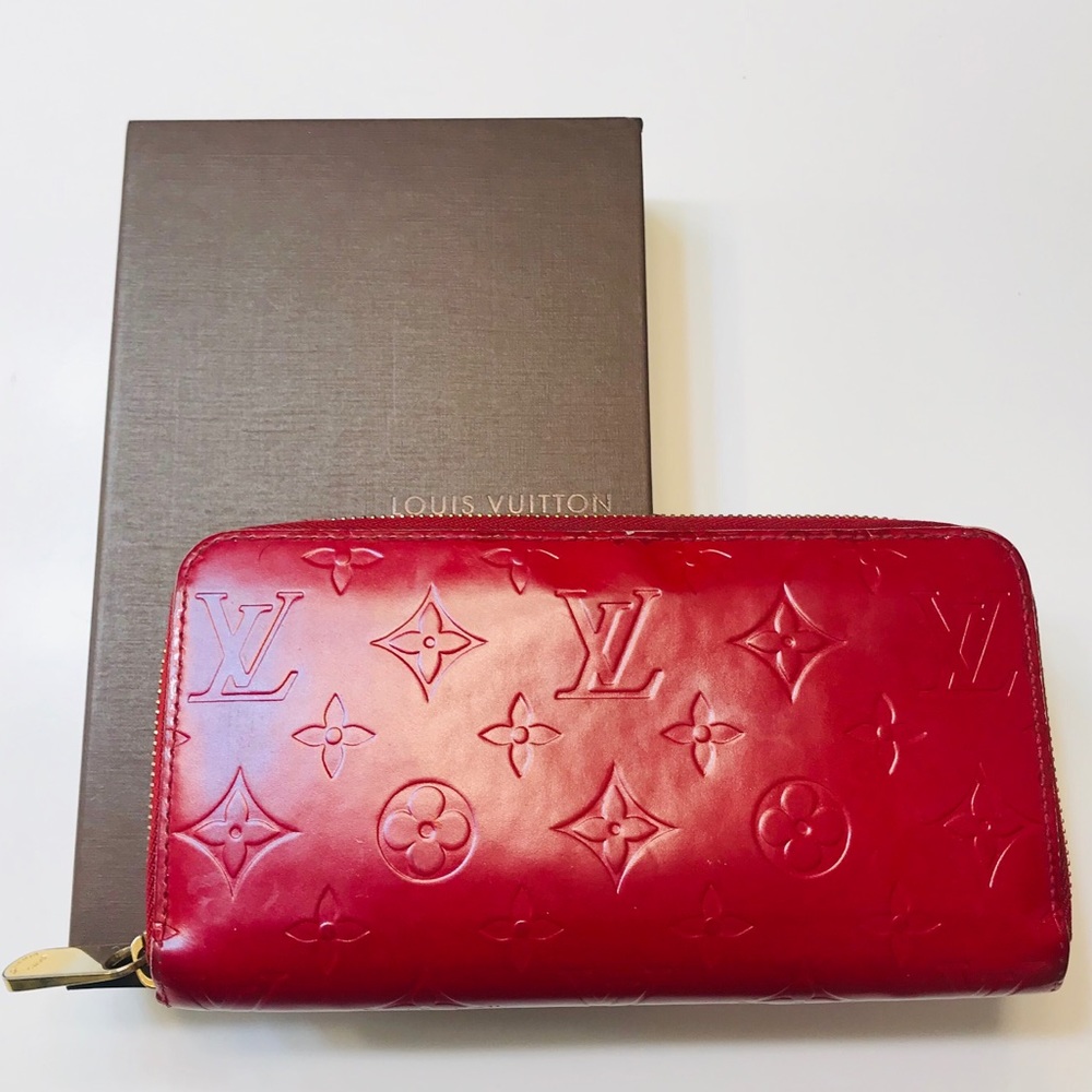 🌟LOUIS VUITTON Monogram Matte Vernis Zippy Wallet